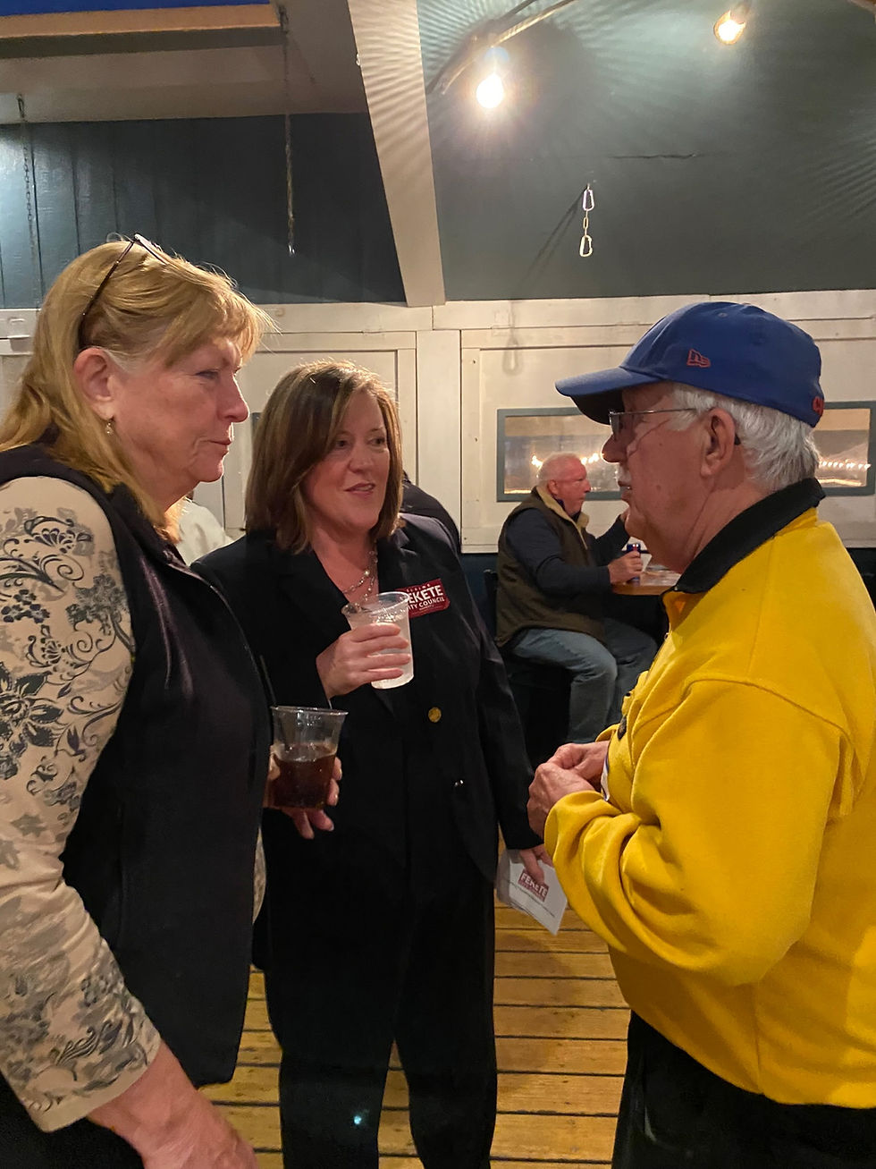 Supporters at local campaign event