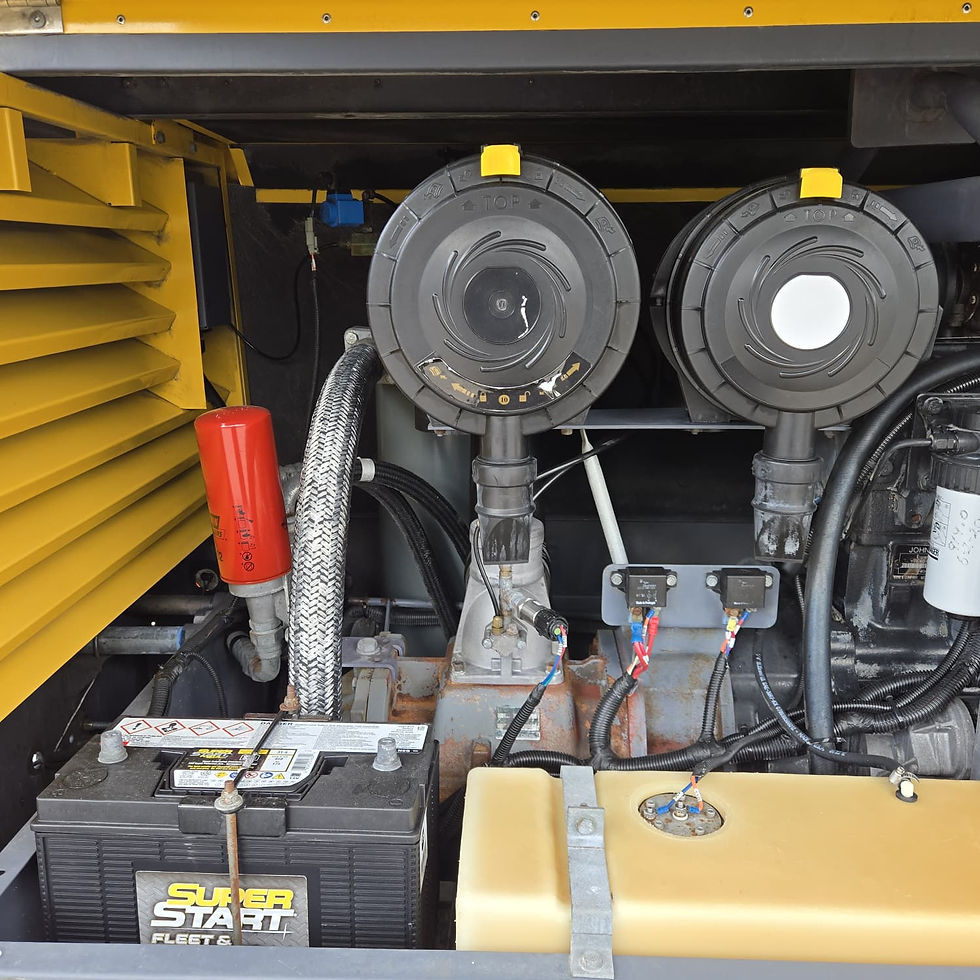 Thumbnail: Complete Sandblast Setup — Atlas Copco 375 CFM (Low Hours)