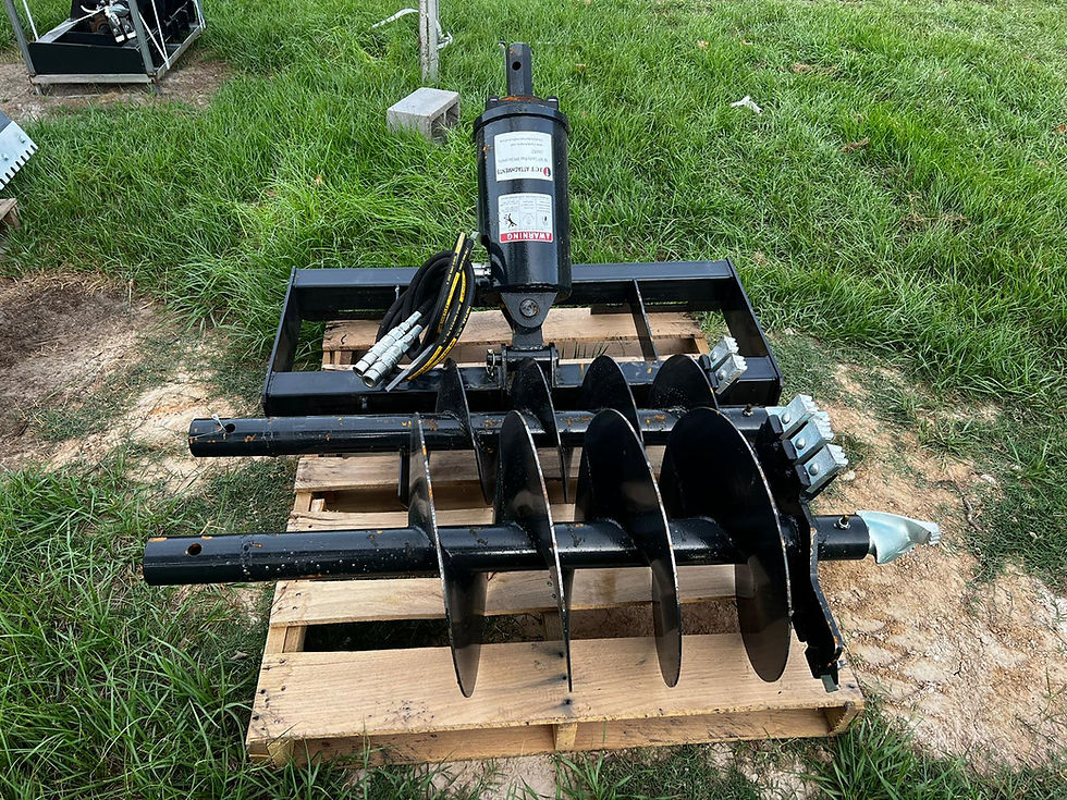 Thumbnail: JCT Skidsteer Auger Hydraulic Digger