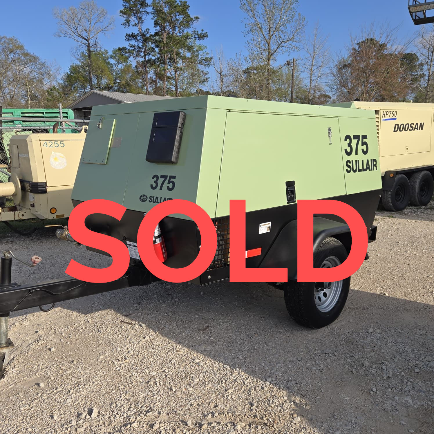 Sullair 375 CFM AIR COMPRESSOR – JOHN DEERE ENGINE