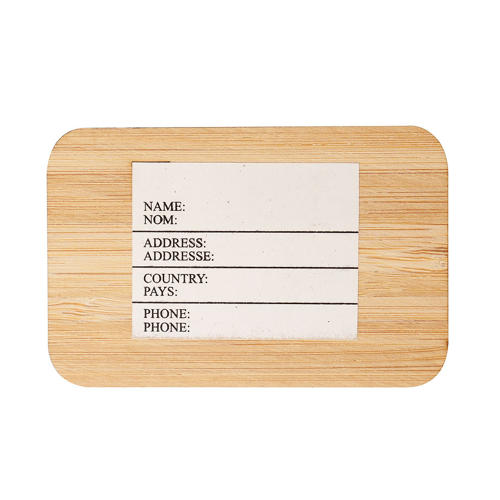 Thumbnail: Bamboo Luggage Tag