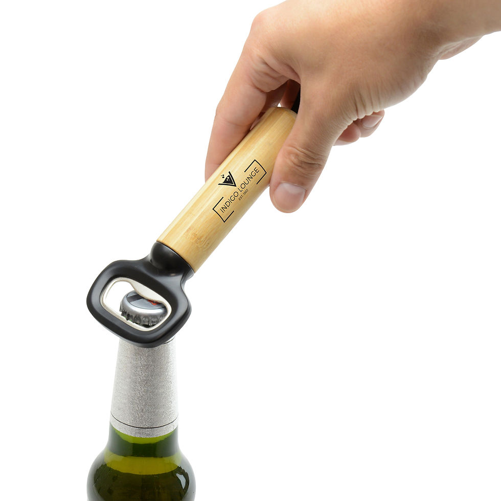 Thumbnail: SPARROW RECYCLED PLASTIC AND BAMBOO BOTTLE OPENER