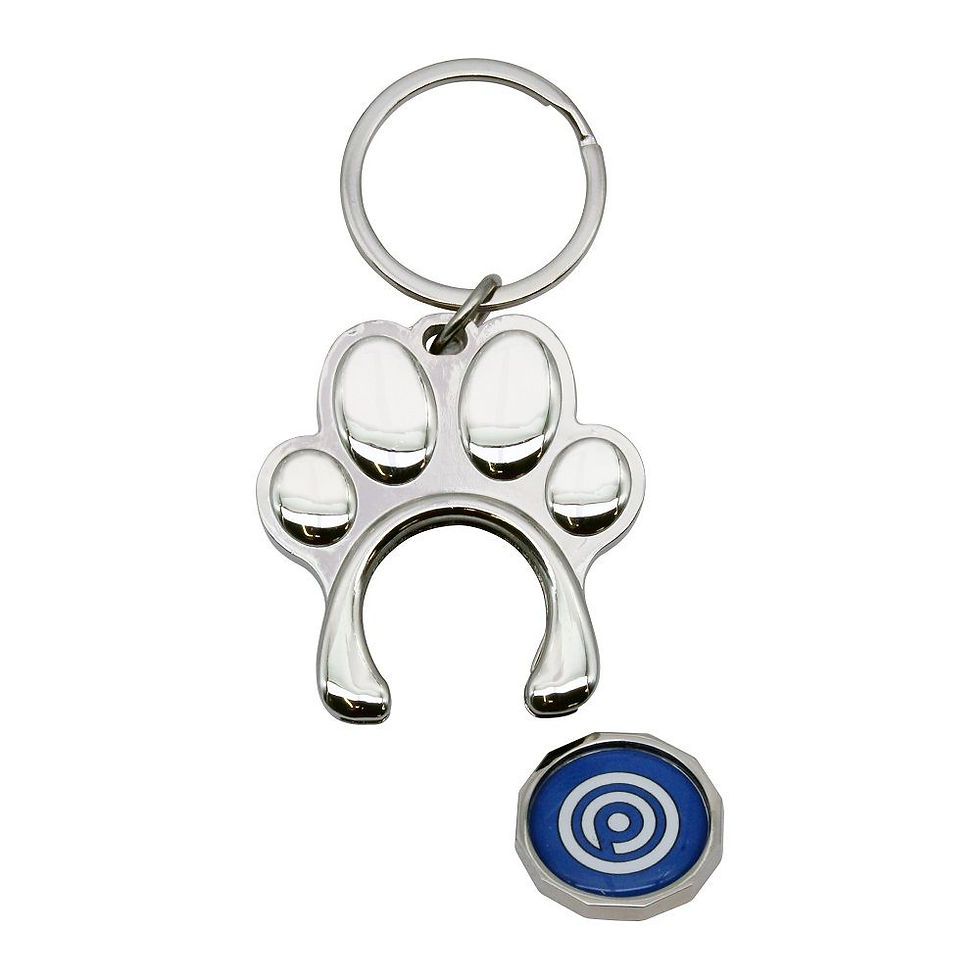 Thumbnail: Paw Shaped Trolley Coin Holder (UK Stock)