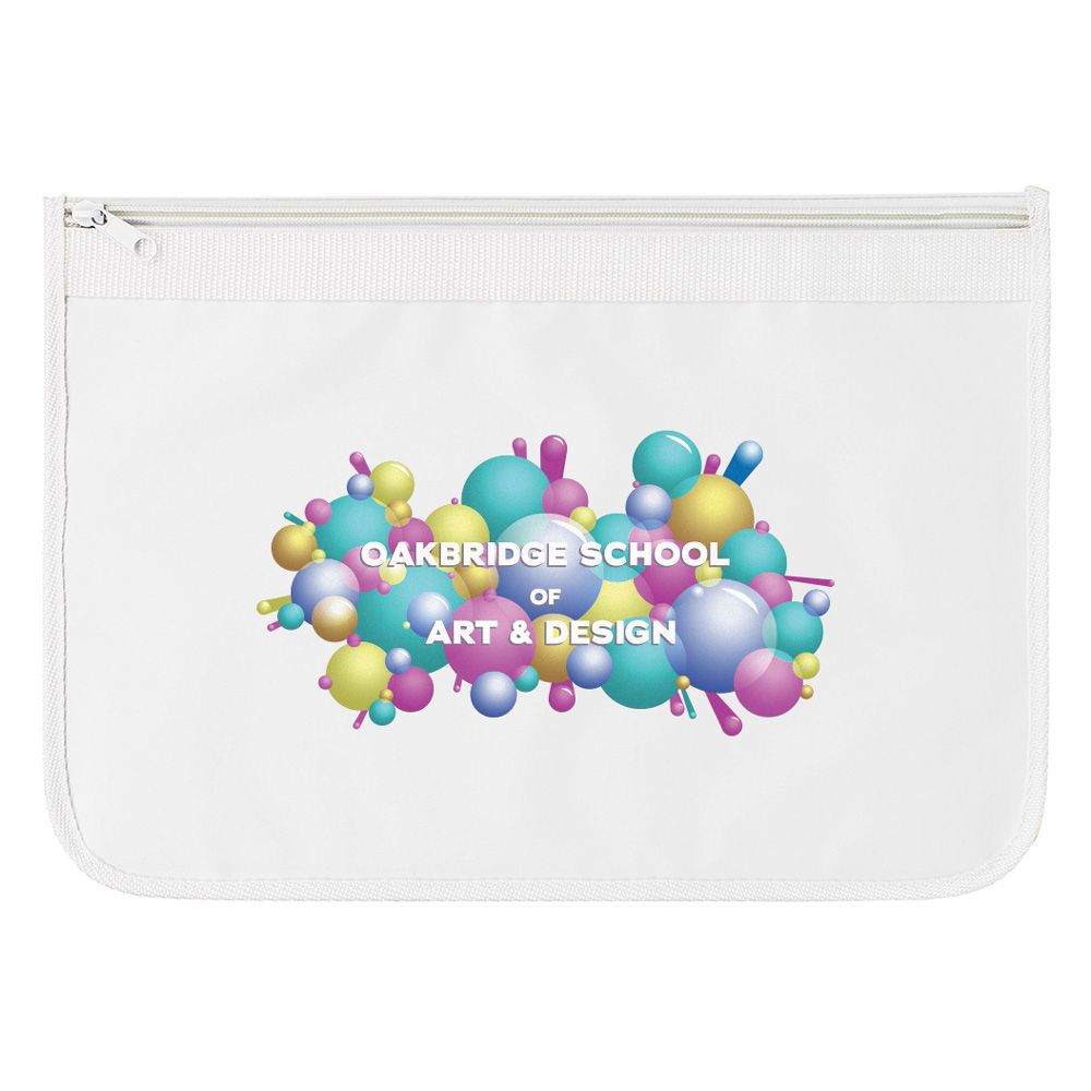 Nylon Document Wallet (UK Stock: All White)