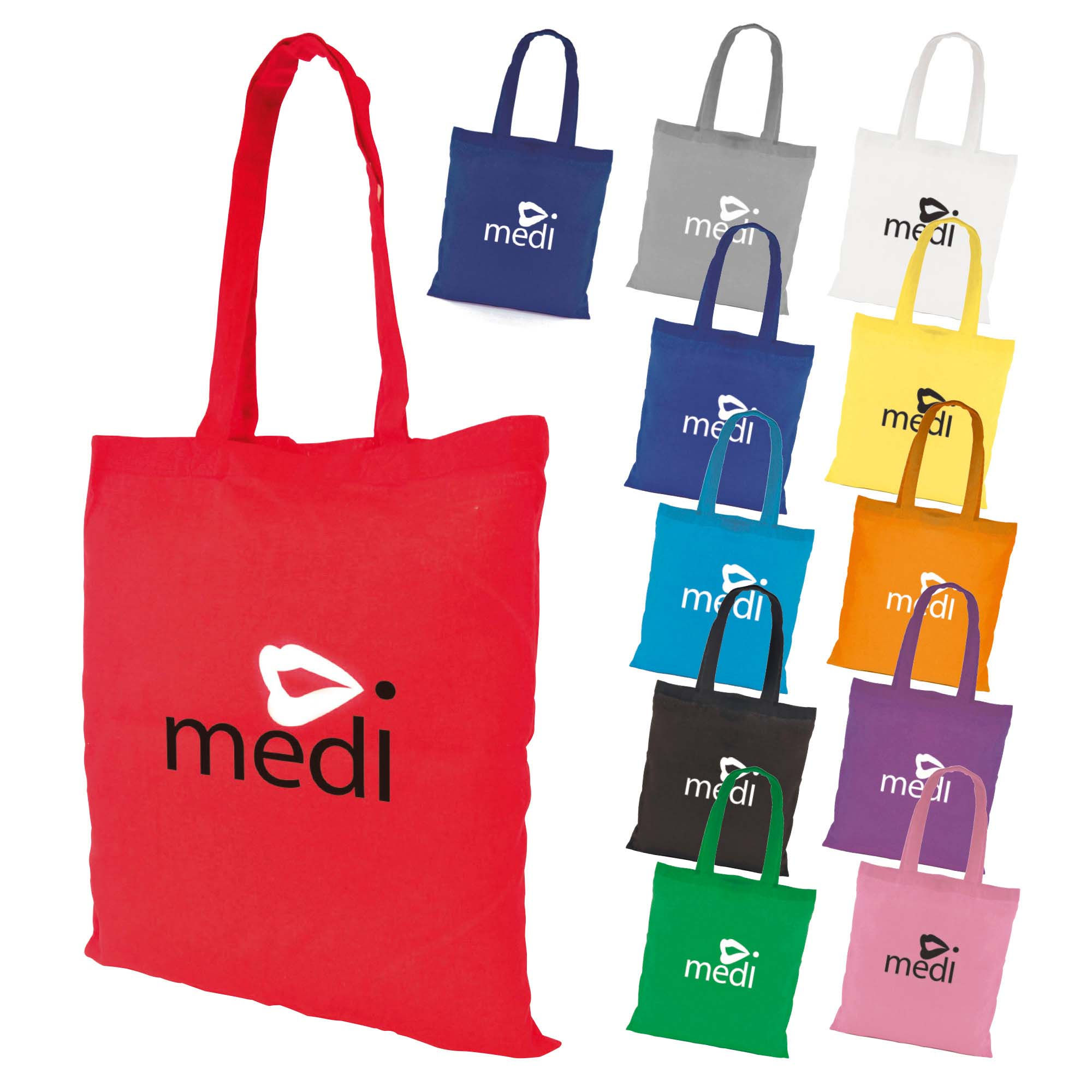 Coloured Cotton 5oz Shopper Bag