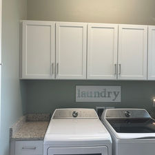 Laundry room interior painted by Feverish Pace Painting in Babcock Ranch