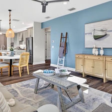 Family room interior painted by Feverish Pace Painting in Babcock Ranch