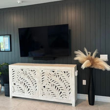 TV Media Room interior painted by Feverish Pace Painting in Babcock Ranch