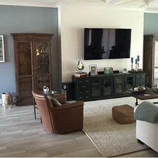 TV Media Room interior painted by Feverish Pace Painting in Babcock Ranch