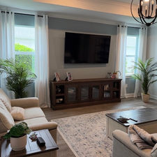 TV Media Room interior painted by Feverish Pace Painting in Babcock Ranch