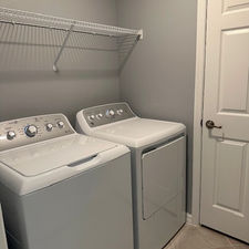 Laundry room interior painted by Feverish Pace Painting in Babcock Ranch