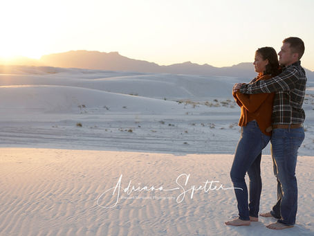 Couple and family photography at White Sands