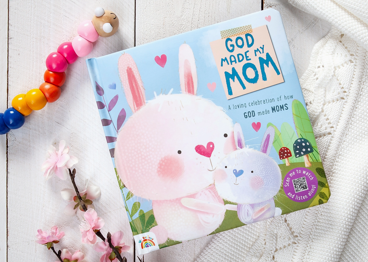 Grandma Loves You Christian hardcover children's book featuring grandma and bunny sharing a loving hug