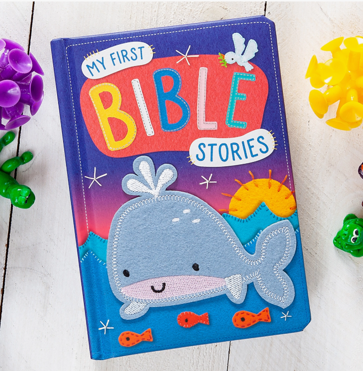 My First Bible Stories Christian padded board book with colorful whale cover for babies and toddlers