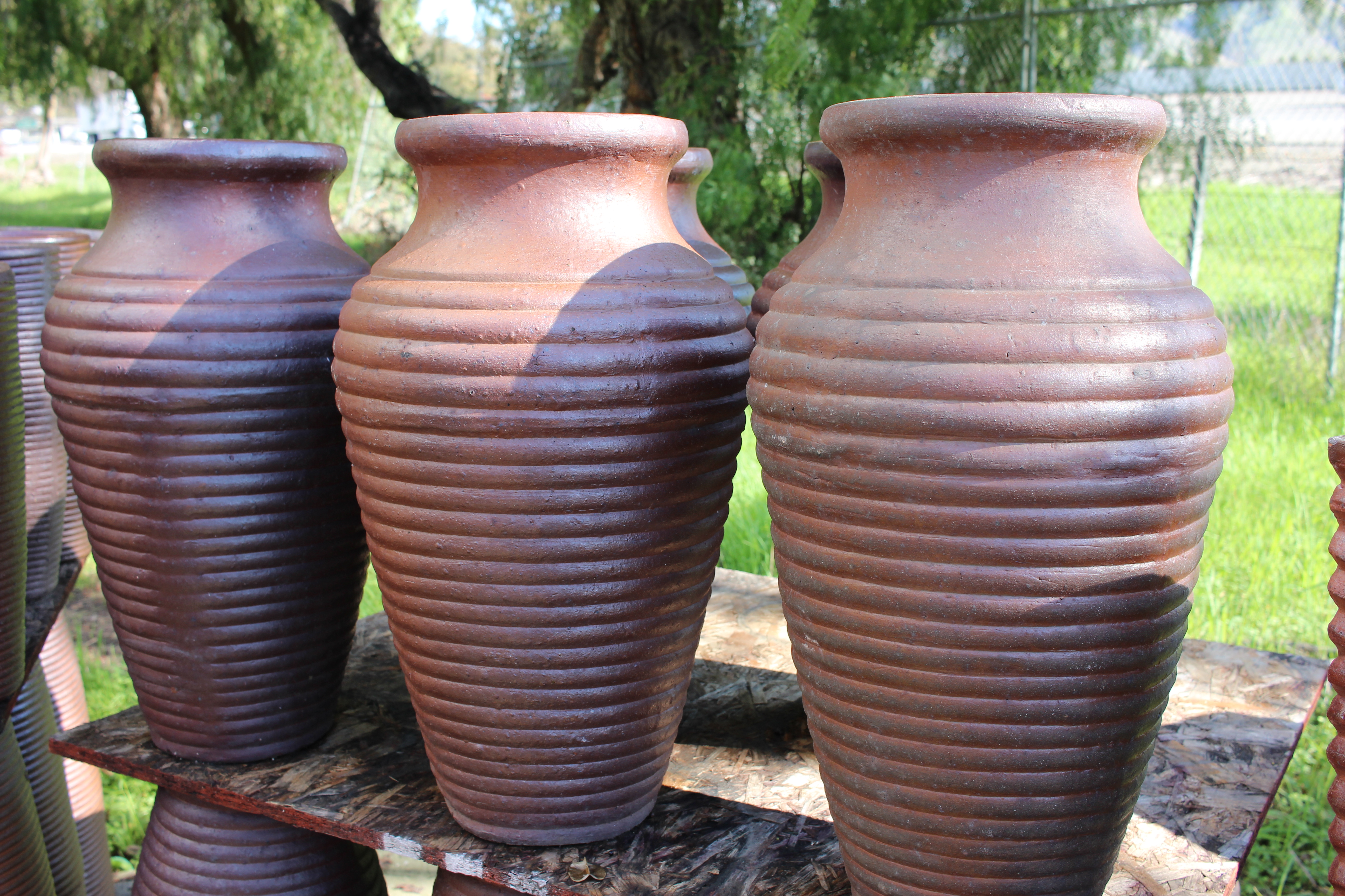 Ribbed Vase