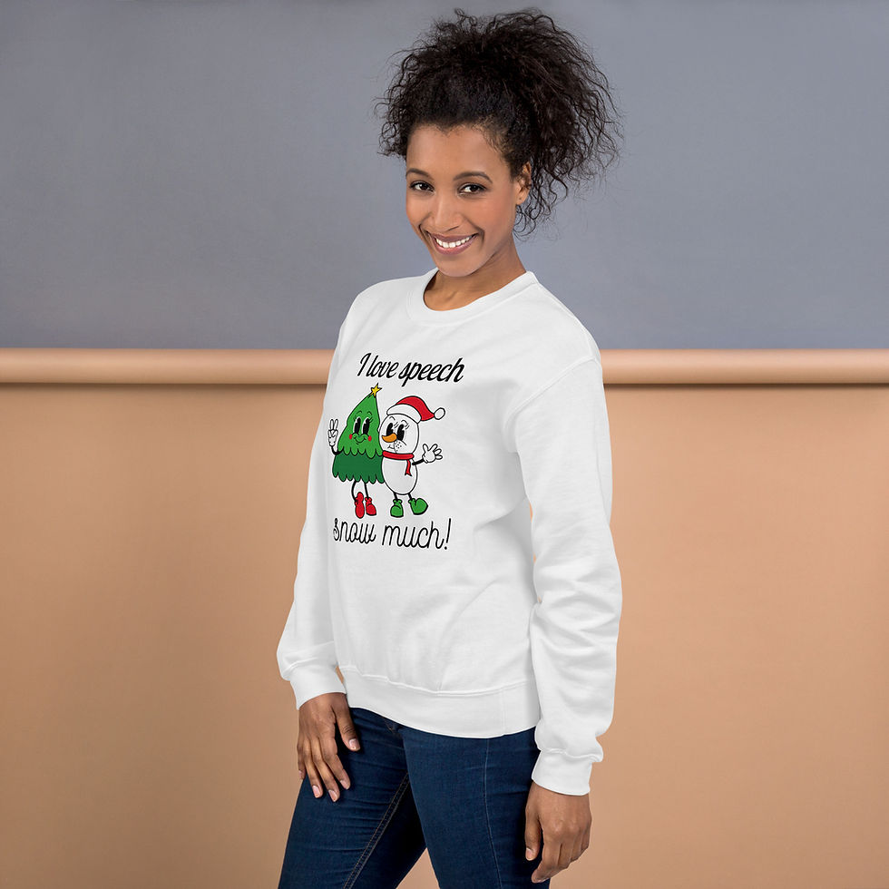Thumbnail: Snow Much Speech Sweatshirt