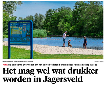 Quickscan Jagersveld in de krant