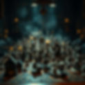 large collection of highly detailed tabletop miniatures on an elaborately detailed table m