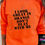 Thumbnail: Don’t play with me- Neon orange Adult unisex crewneck sweatshirt 