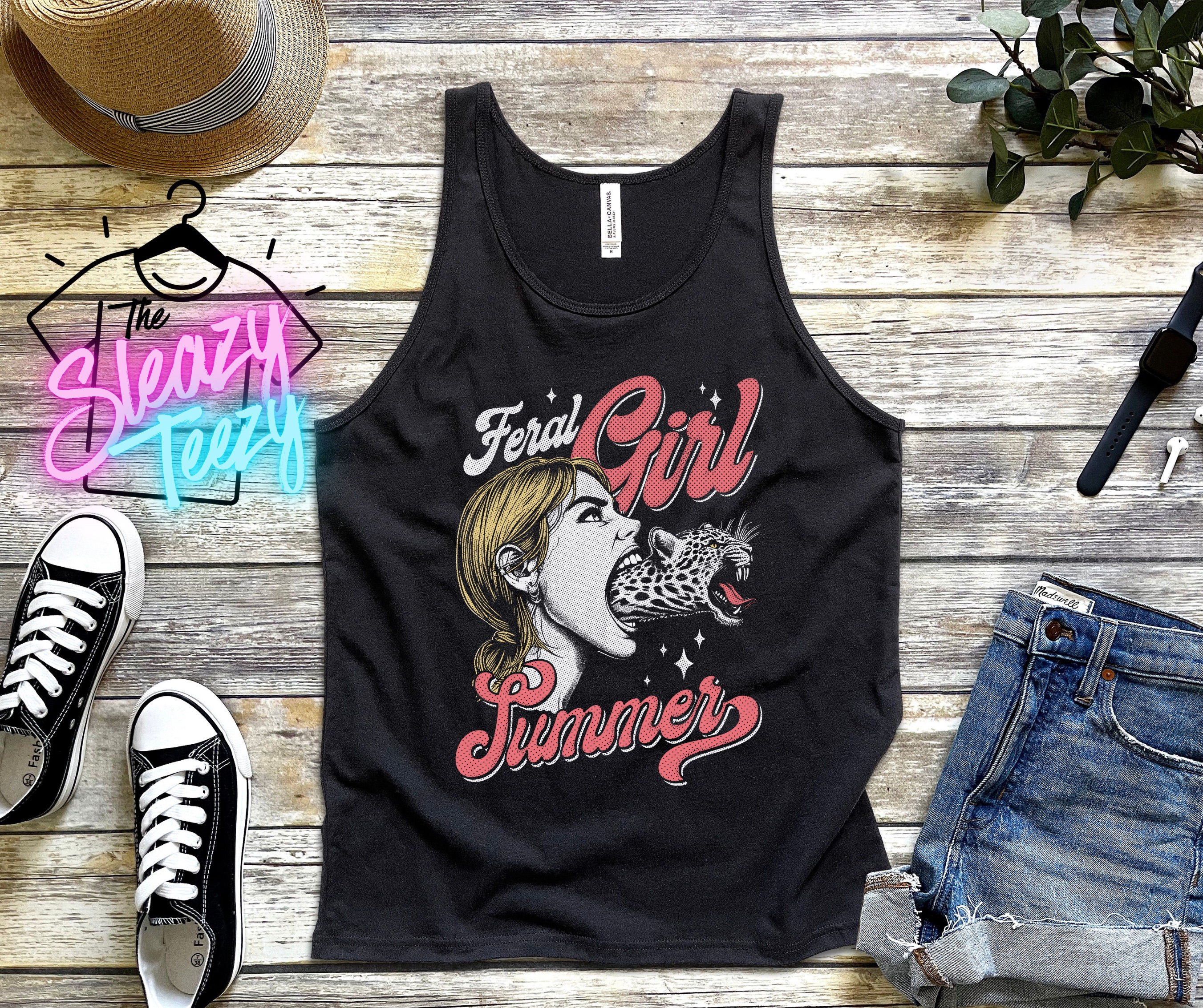 Feral Girl Summer- Unisex Classic Back Tank Top