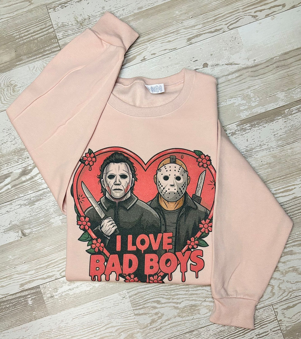 Thumbnail: I Love Bad Boys- Women’s Crewneck Sweatshirt 