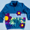 Thumbnail: Flower Power Tiedye Upcyled Zip Up Collar- Size XL