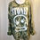 Thumbnail: Stoned- Adult unisex olive splatter bleached sweatshirt
