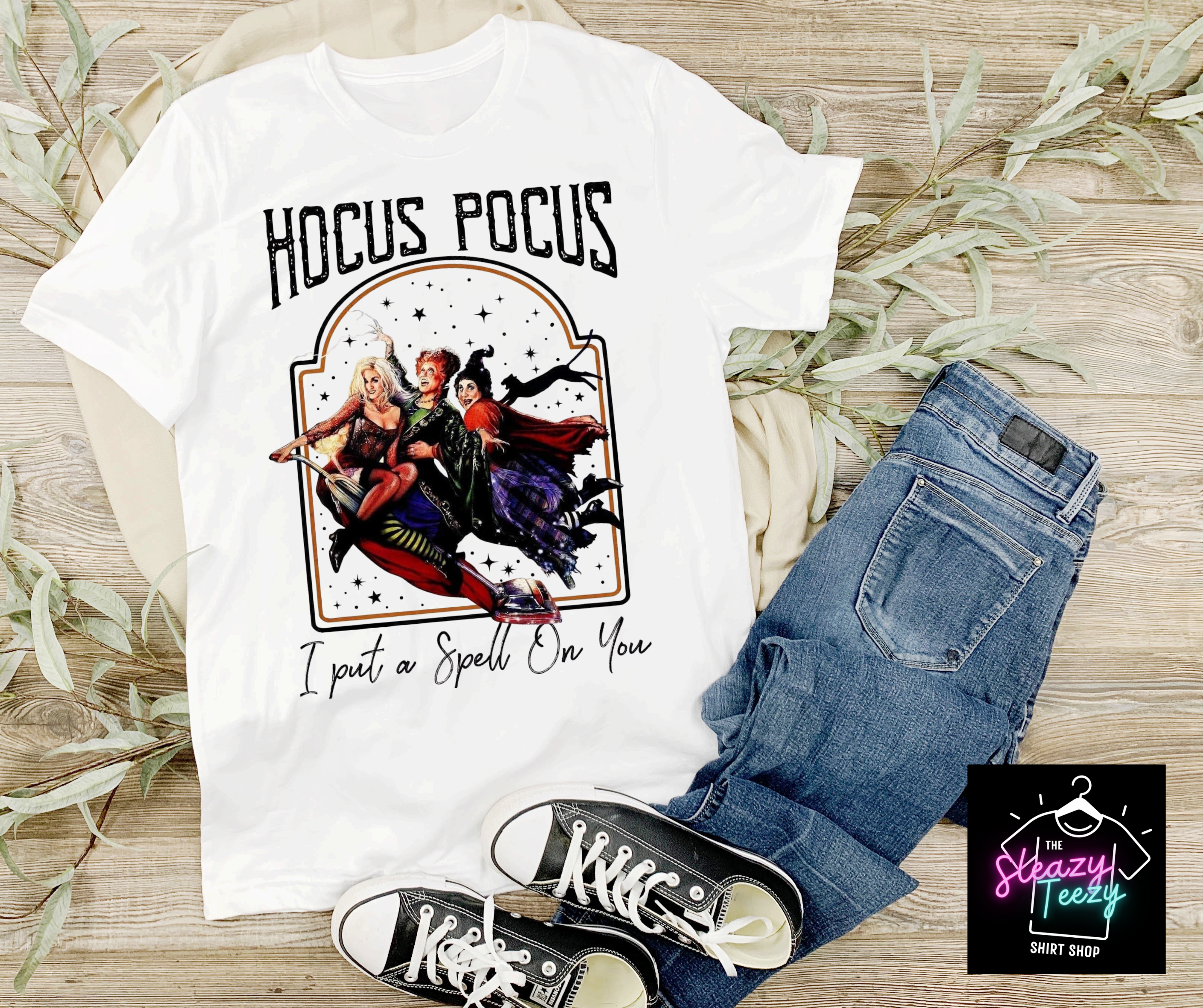 Hocus Pocus- Adult unisex short sleeve tee (solid & bleached options)