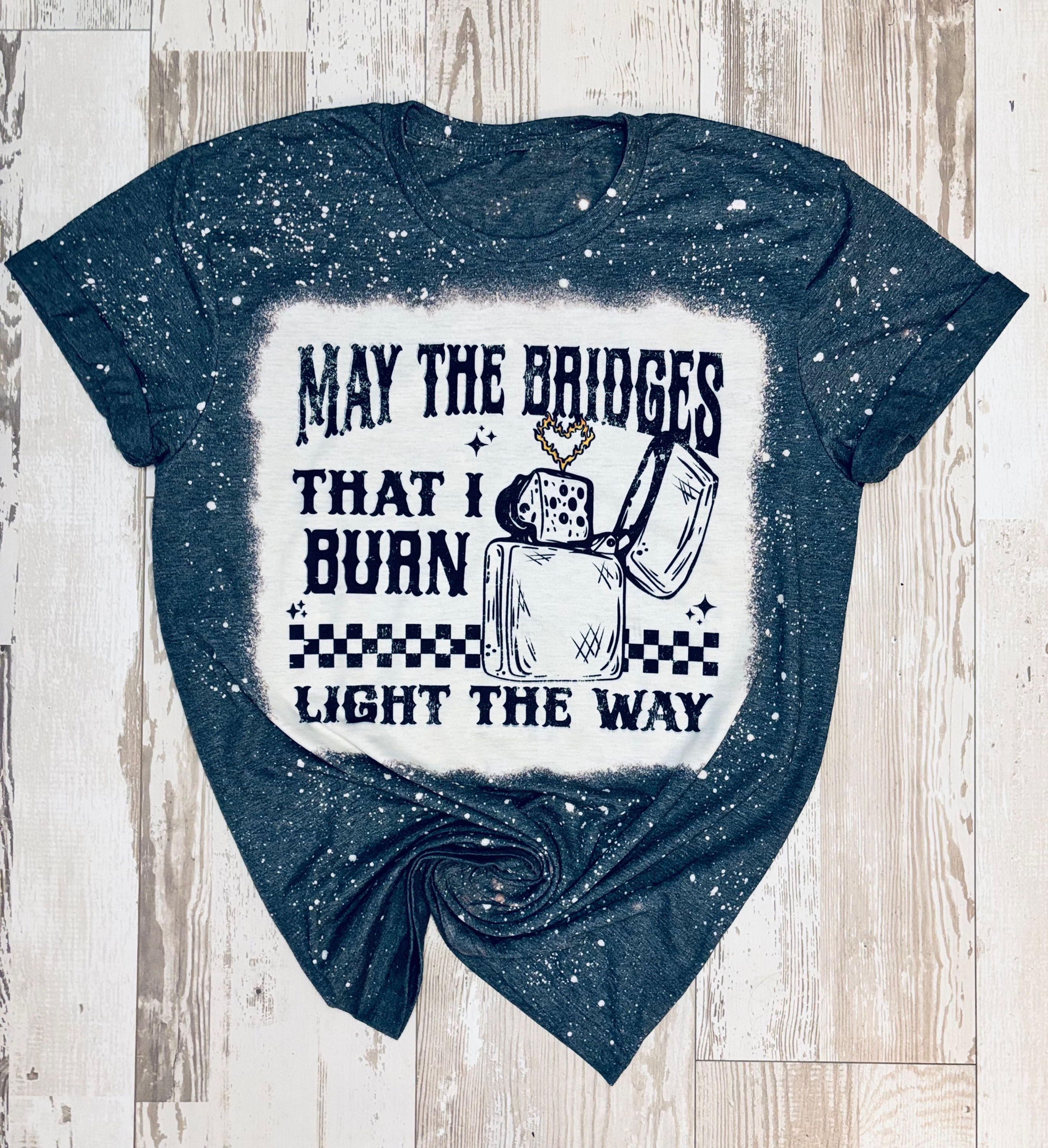 Light The Way- Women’s Short Sleeve Bleached Tee