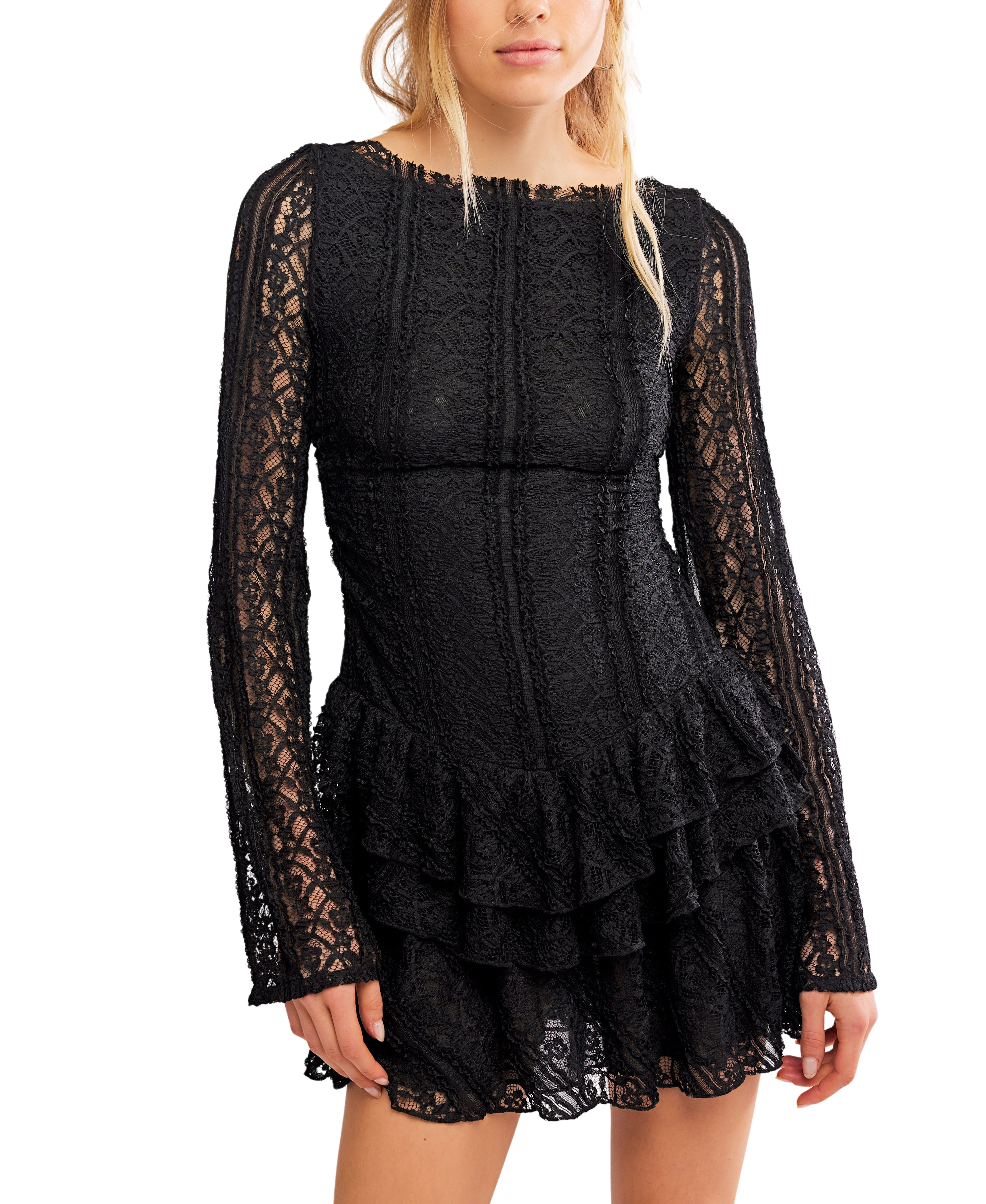 Free People Tabby Lace Mini Dress