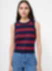 French Connection Padma Fine Knit Striped Vest