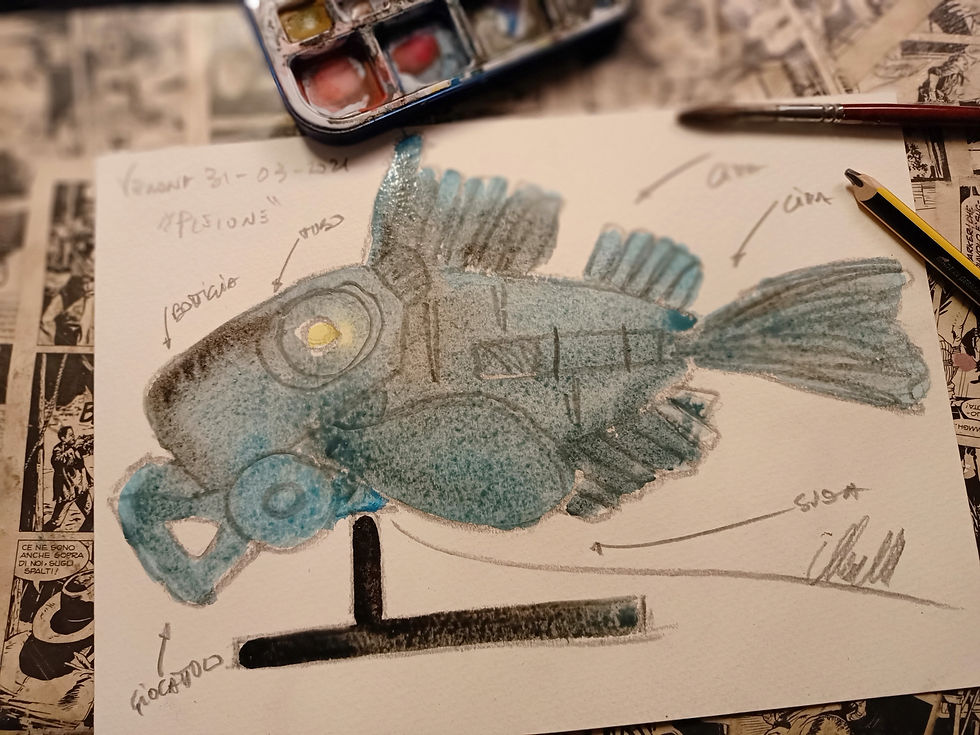 Miniatura: Pesce lampada "Pleione".