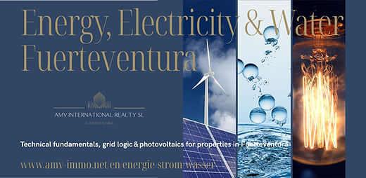 With our new expert page “Energy, Electricity & Water on Fuerteventura”, we provide a structured and practical overview of the island’s technical supply realities.
The article explains how the electricity grid, water supply, energy efficiency and building technology influence the actual usability and operating costs of a property.
Topics covered include:
Electricity grid, CUPS numbers, smart‑meter status
Electricity tariffs, potencia costs and consumption profiles
Supply security and regional grid stability
Photovoltaics, roof statics and autonomy models
Water tanks, well rights, water pressure and water quality
Hot‑water systems, air‑conditioning, window quality and energy efficiency
Risks, warning signs and technical due diligence
The page is aimed at buyers and owners who base their decision not only on location and architecture, but on the actual technical reality of a property.
→ To the new expert page
Energy, Electricity & Water Fuerteventura · Technical Supply Systems & Infrastructure