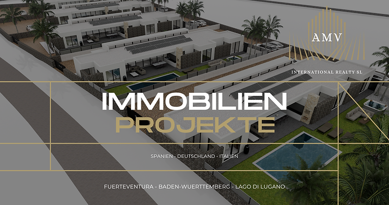 Global real estate project portfolio in Spain, Germany, Italy, and Africa by AMV International Realty SL