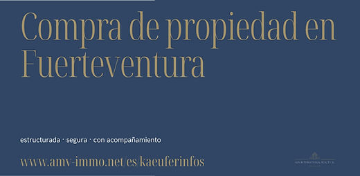 Nuestra nueva página de “Información para compradores” ofrece a los compradores internacionales una visión clara y estructurada del proceso de compra en Fuerteventura. Explica cada fase, los documentos necesarios, la estructura de costes y el papel de los abogados independientes colegiados en España. Todos los documentos se traducen íntegramente y todo el proceso se acompaña de forma bilingüe.
👉 Ir a la página de Información para compradores: www.amv-immo.net/es/kaeuferinfos