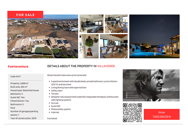 24V1 O. Schlolaut Immobilienmakler Real estate agent Agente in mobiliario Agent immobilier Agente immobiliare Fuerteventura