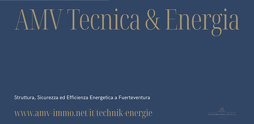 Con “AMV Tecnica & Energia”, AMV INTERNATIONAL REALTY amplia la propria struttura informativa con una sezione dedicata a tutti gli aspetti tecnici ed energetici legati all’acquisto immobiliare a Fuerteventura. La nuova sezione offre una presentazione chiara e specifica della struttura dell’edificio, dell’efficienza energetica, degli impianti elettrici, del fotovoltaico e dei rischi tecnici. Gli acquirenti ricevono così un orientamento preciso sulla qualità tecnica e sulla sicurezza futura di un immobile.
AMV Tecnica & Energia – Struttura, Sicurezza ed Efficienza Energetica a Fuerteventura