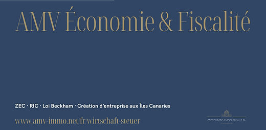 Pour les acheteurs internationaux, entrepreneurs et investisseurs à Fuerteventura, nous avons élargi de manière structurée la page AMV Économie & Fiscalité. Les contenus offrent une orientation concise sur les cadres économiques et fiscaux les plus importants des Îles Canaries.
La page explique les principaux régimes spéciaux et avantages fiscaux – notamment ZEC, RIC, la Loi Beckham ainsi que la création d’entreprise en Espagne. Tous les contenus sont techniquement précis, compréhensibles au niveau international et soutiennent des décisions économiques éclairées à Fuerteventura.
La page s’adresse aux acheteurs et entrepreneurs souhaitant comprendre les avantages fiscaux, les cadres juridiques et les structures économiques – qu’ils envisagent un achat privé, un investissement ou une activité professionnelle aux Îles Canaries.
AMV Économie & Fiscalité – Cadres économiques et fiscaux à Fuerteventura