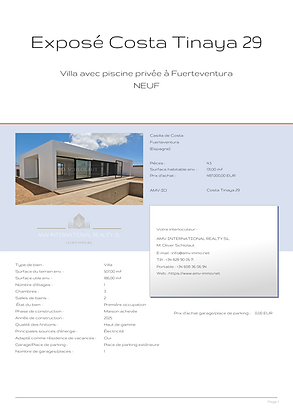 Exposé Costa Tinaya 29 - Page 1 - AMV INTERNATIONAL REALTY SL.png