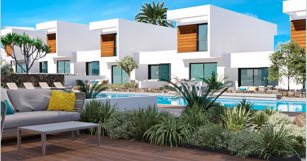render del moderno complesso di case a schiera Costa Lobos a Casilla de Costa - AMV INTERNATIONAL REALTY SL