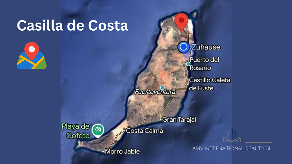 Standort Casilla de Costa Fuerteventura AMV INTERNATIONAL REALTY SL
