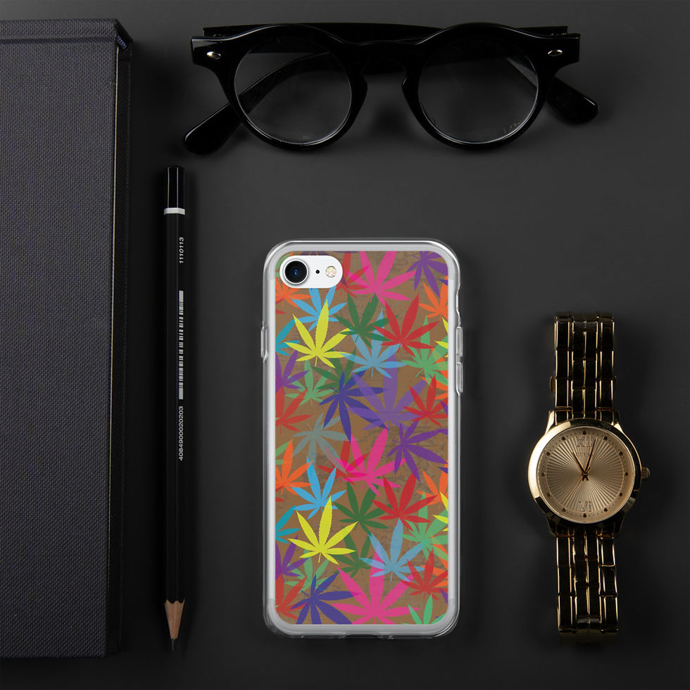 Thumbnail: 90 to Zambo Marijuana Print iPhone Case