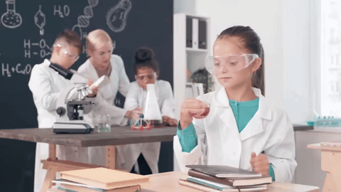 Girl experimenting.gif