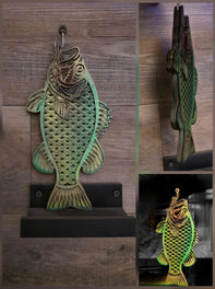 Custom layered wood art