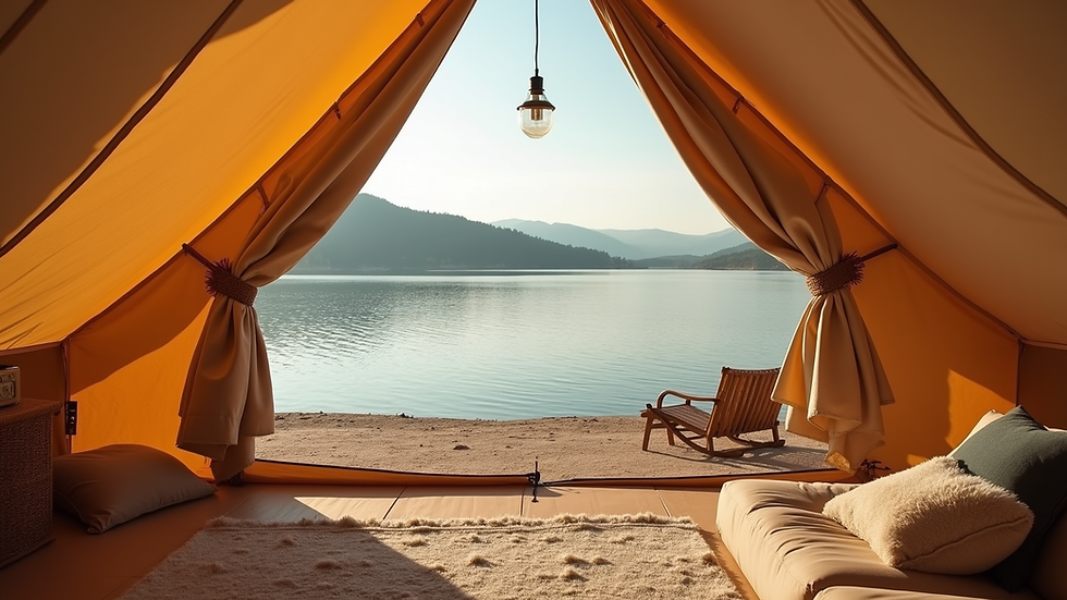 Fiska och bo: Glamping upplevelser vid vattnet