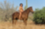 Tatjana rides Lefty