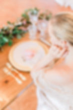 wedding table with flowers