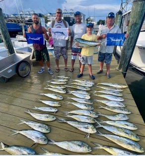 Reel Current targeting tuna, dolphin (mahi-mahi), wahoo, sailfish, blue marlin, white marlin