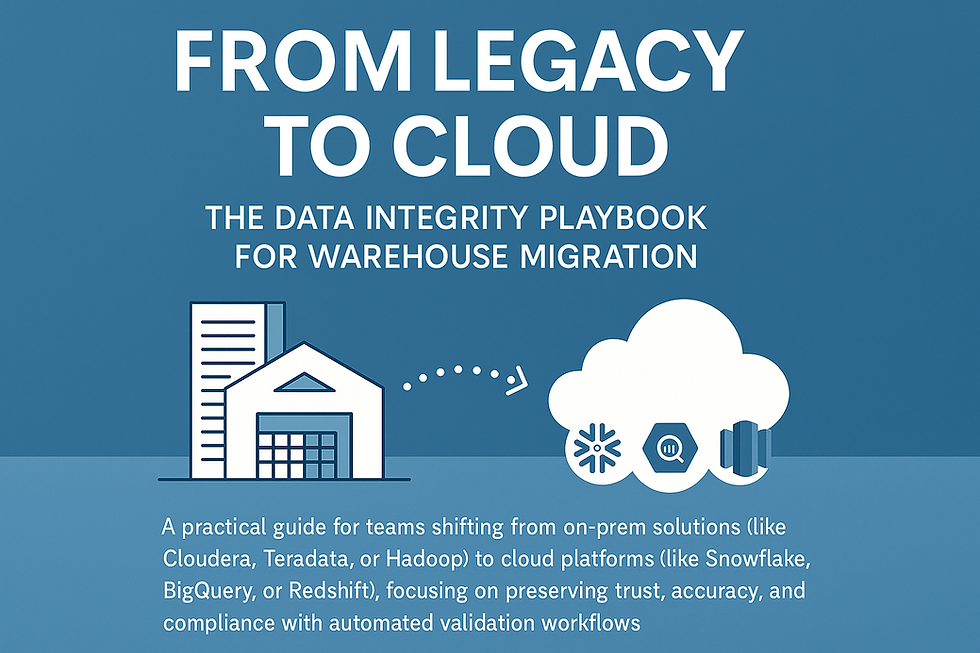 From Legacy to Cloud: The Data Integrity Playbook for Warehouse Migration
