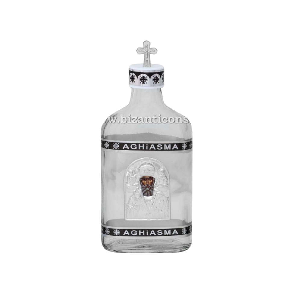 Thumbnail: Myrrh or Holy Water Bottle | Clear + Silver